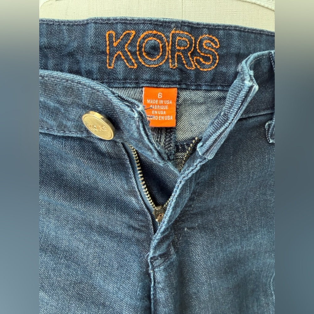 KORS MICHAEL KORS Classic Blue Flared Women's Jeans, Size 6 ( S) - Picture 10 of 16